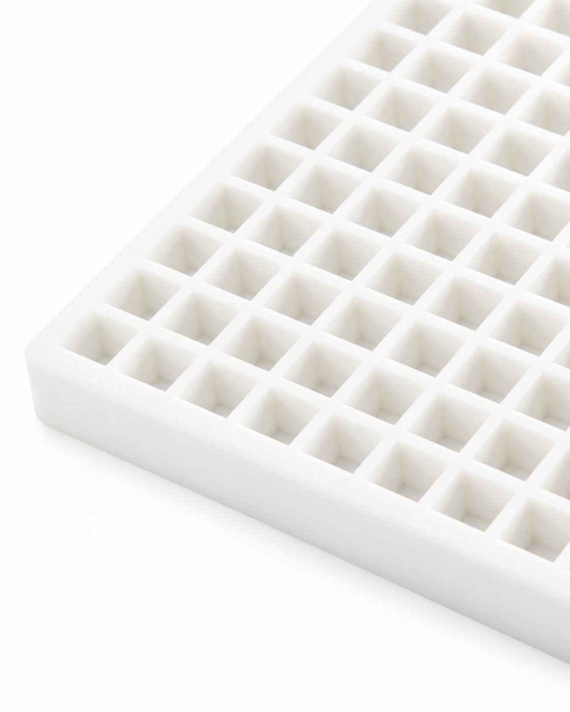 Platinum-cured silicone gummy mold used for commercial food production