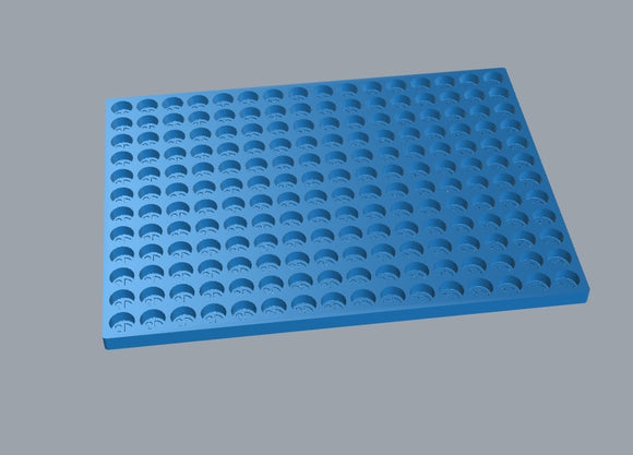 Molde gomm de 3.2 ml de cara sonriente - 192 cavidades