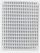 Commercial silicone gummy bear mold half-sheet design