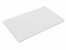 Detailed angled view of 1.5mL square commercial gummy mold cavities