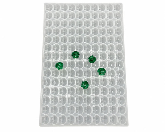 Molde para gomitas de hongo de 3.5 mL - 140 cavidades - vista superior completa