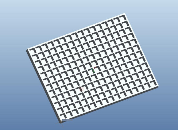 8 ml de moho de goma de cubos - 192 cavidades