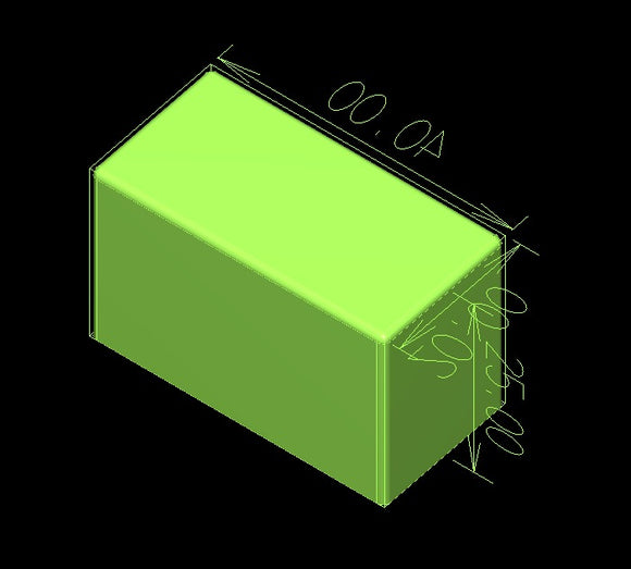 20 ml de moho de goma rectángulo - 119 cavidades